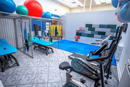 Najbardziej widoczną zmianą jest montaż podnośnika sufitowego z zestawem kamizele