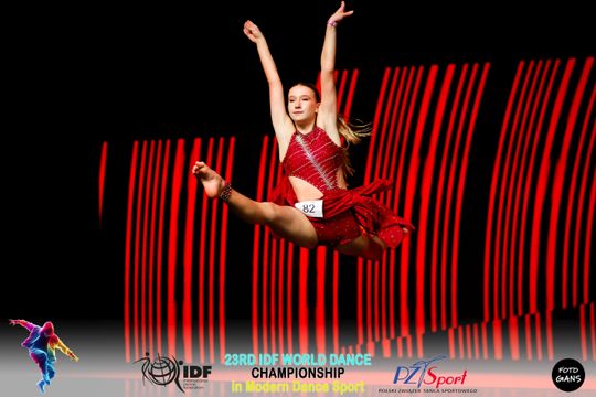 29 zawodniczek Akademii Tańca Sportowego Aster walczyło o tytuły Mistrzostw Świata International Dance Federation (IDF) – World Dance Championships