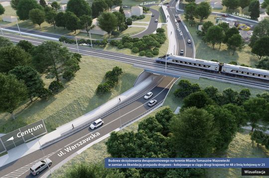 Tunel pod przejazdem kolejowym na ulicy Warszawskiej
