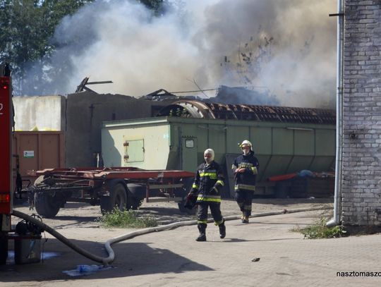 Pożar w sortowni śmieci na Piaskowej