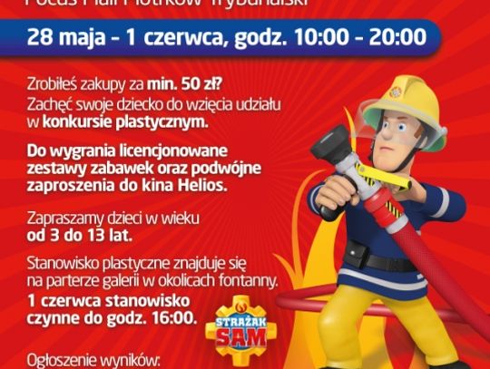 „Dzień Dziecka ze Strażakiem Samem” w Focus Mall Piotrków Trybunalski