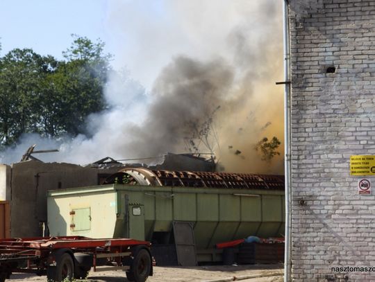 Pożar w sortowni śmieci na Piaskowej