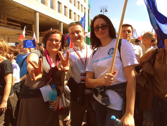 Tomaszowianie na manifestacji