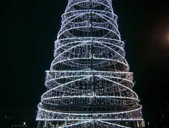 Choinka, bombka, sanie, renifery