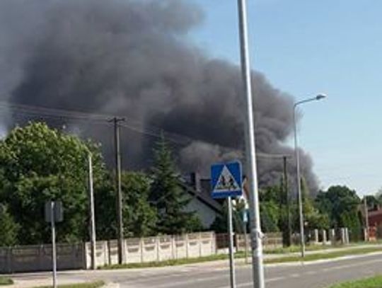 Pożar w sortowni śmieci na Piaskowej