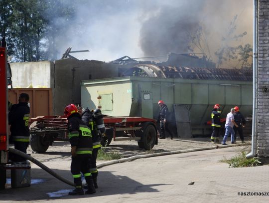 Pożar w sortowni śmieci na Piaskowej