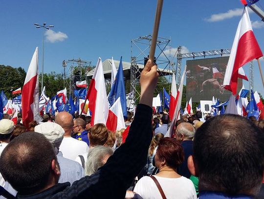 Tomaszowianie na manifestacji