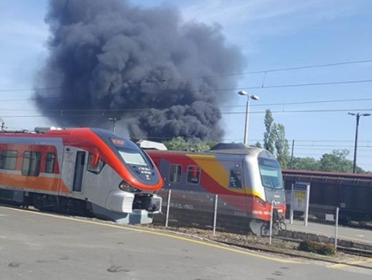 Pożar w sortowni śmieci na Piaskowej