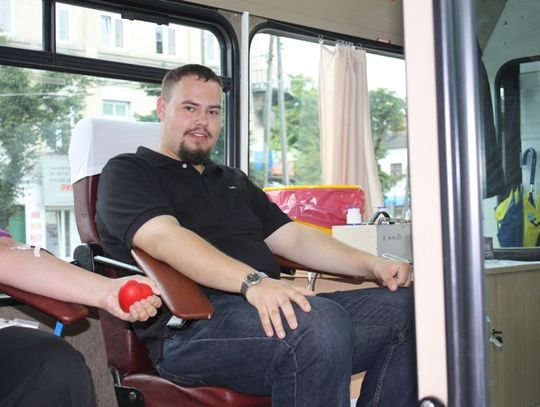 Krwiobus na Placu Kościuszki