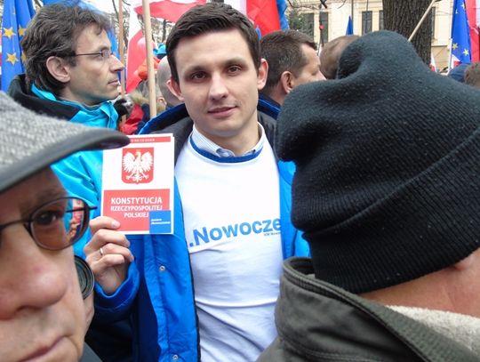 Nowocześni z Tomaszowa protestowali w Warszawie