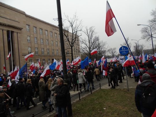 Nowocześni z Tomaszowa protestowali w Warszawie