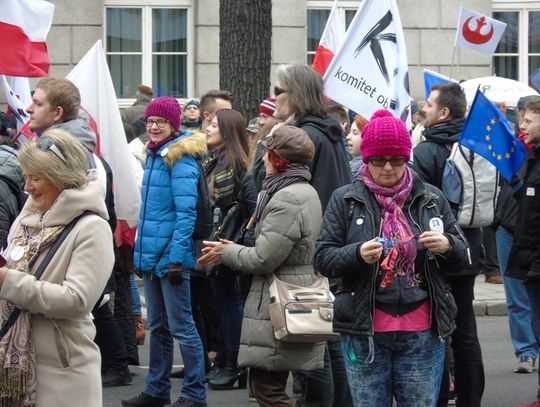 Nowocześni z Tomaszowa protestowali w Warszawie