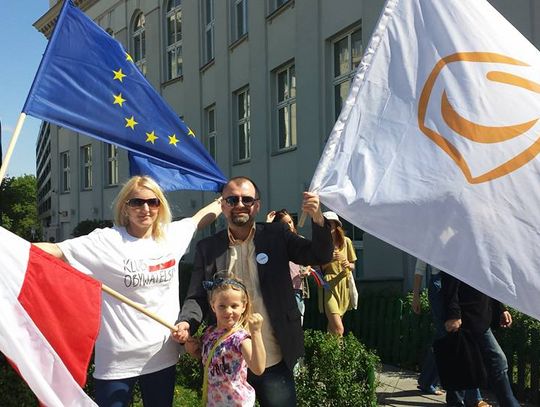 Tomaszowianie na manifestacji