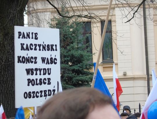Nowocześni z Tomaszowa protestowali w Warszawie