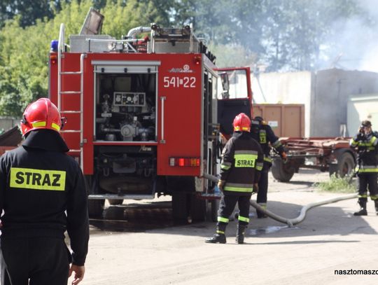 Pożar w sortowni śmieci na Piaskowej