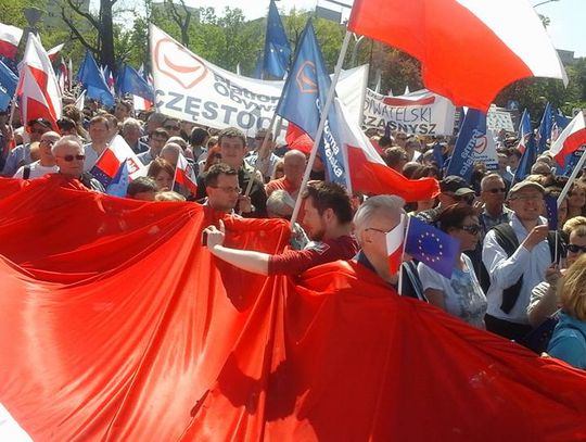 Tomaszowianie na manifestacji