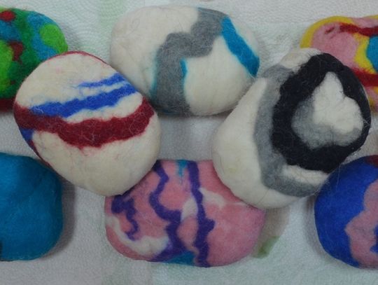 Filcowanie na mokro... zobaczcie co z tego wyszło