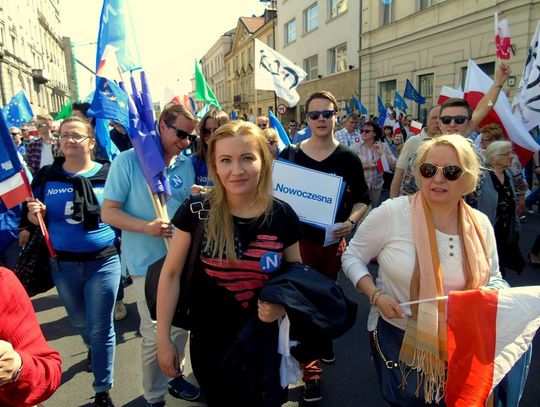 Tomaszowianie na manifestacji
