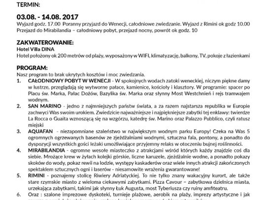 Stowarzyszenie Klub Nemo zaprasza młodzież na  obóz zagraniczny