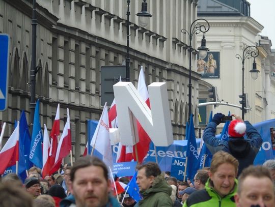 Nowocześni z Tomaszowa protestowali w Warszawie