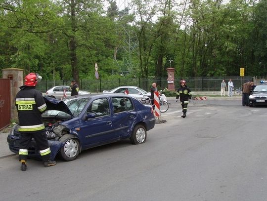 Wypadek obok jednostki