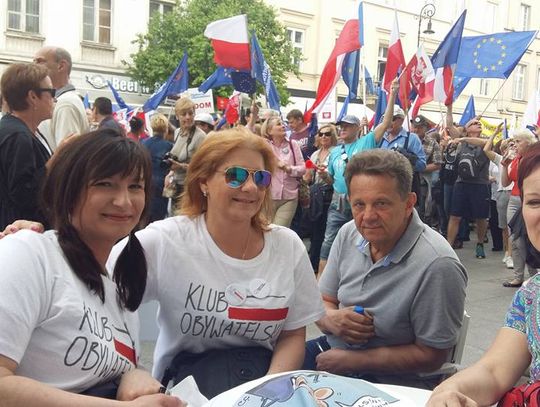 Tomaszowianie na manifestacji