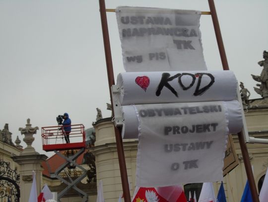 Nowocześni z Tomaszowa protestowali w Warszawie