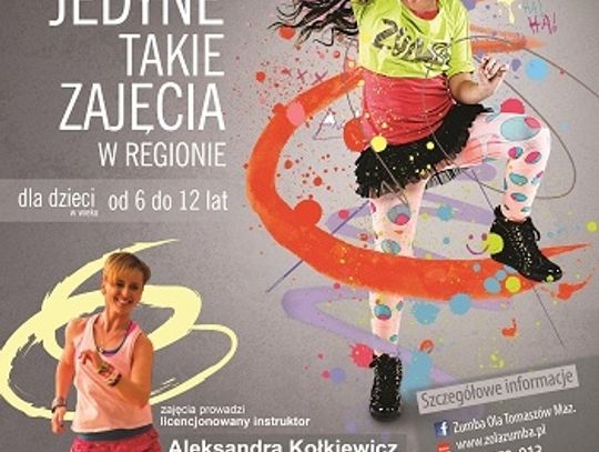 Rozpoczęcie zajęć Zumba Kids+Kids Jr w Tomaszowie Maz.