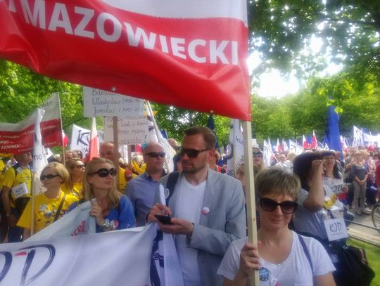 Tomaszowianie na manifestacji