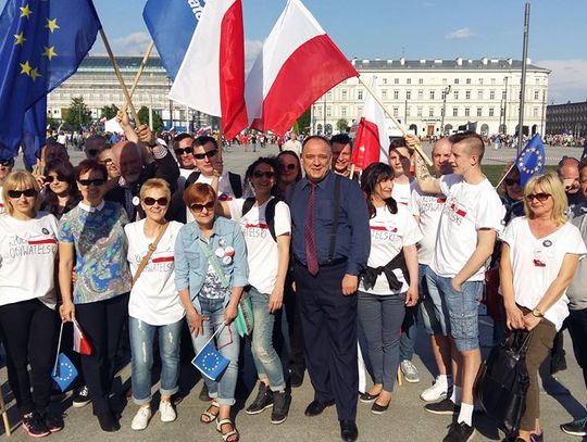 Tomaszowianie na manifestacji