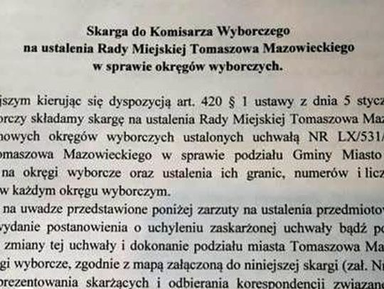 Okręgi zaskarżone