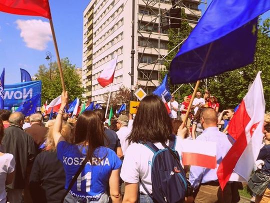 Tomaszowianie na manifestacji