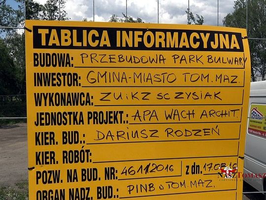 Już jesienią zakończy się rewitalizacja parku Bulwary