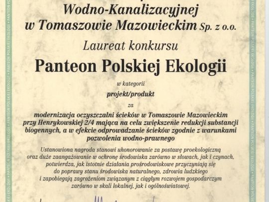 W Panteonie Polskiej Ekologii