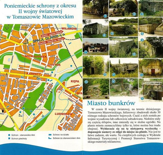 Folder reklamowy przygotowany przez Wydział Informacji Turytycznej i Promocji Starostwa Powiatowego w Tomaszowie Mazowieckim