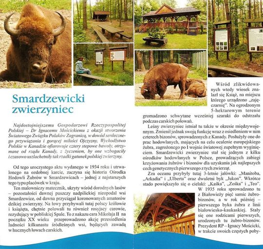 Folder reklamowy przygotowany przez Wydział Informacji Turytycznej i Promocji Starostwa Powiatowego w Tomaszowie Mazowieckim