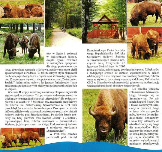 Folder reklamowy przygotowany przez Wydział Informacji Turytycznej i Promocji Starostwa Powiatowego w Tomaszowie Mazowieckim