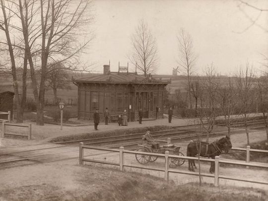 Przystanek &amp;quot;Wolbórka&amp;quot; na fotografii sprzed I w. św.