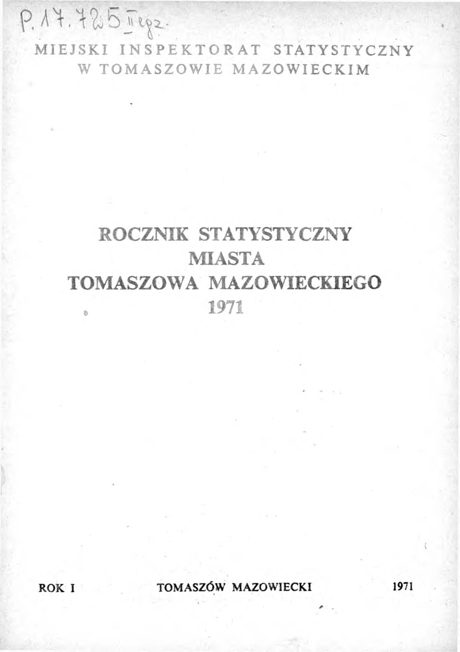 Rocznik Statystyczny Miasta Tomaszowa Mazowieckieg - strona 3
