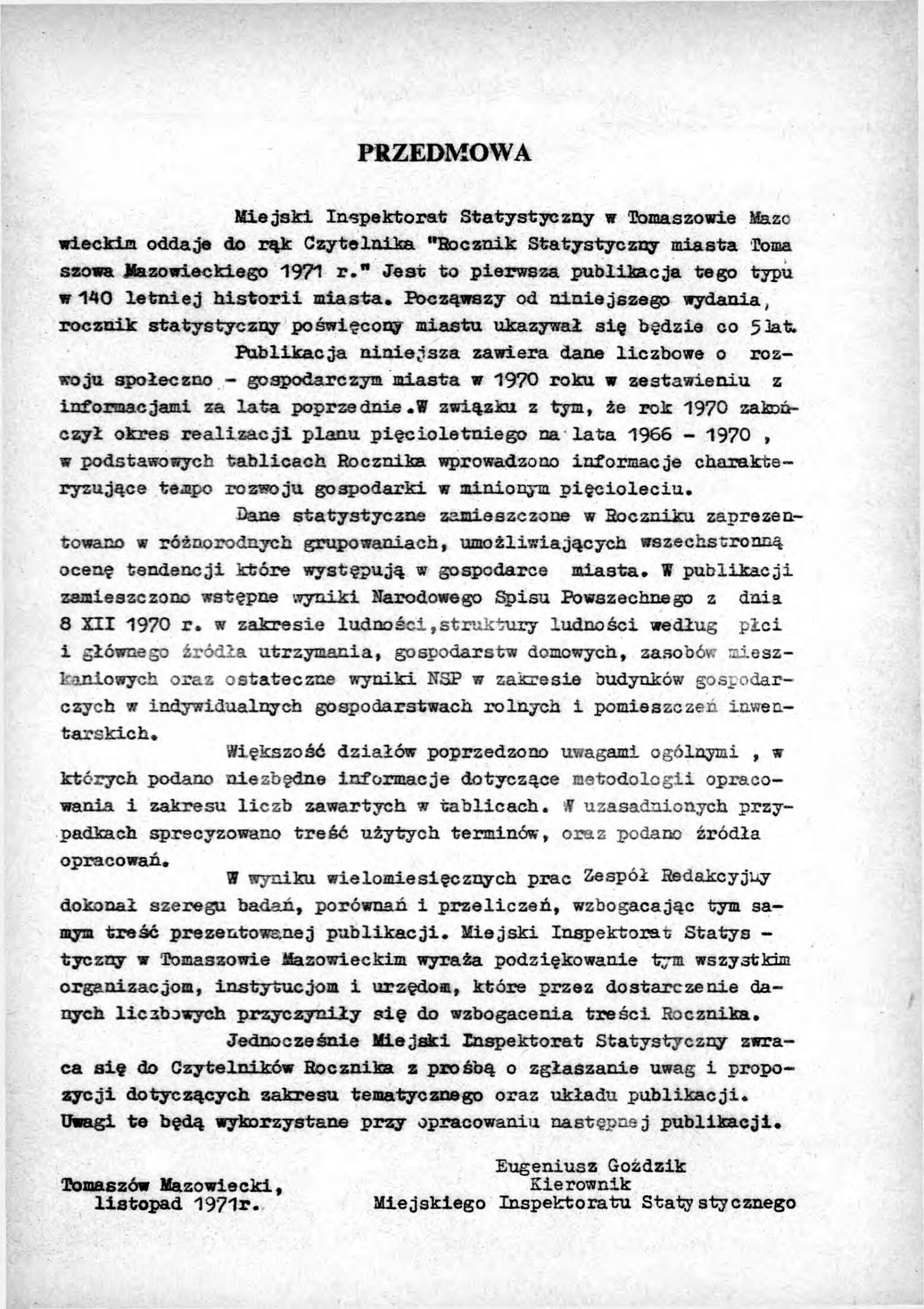 Rocznik Statystyczny Miasta Tomaszowa Mazowieckieg - strona 5