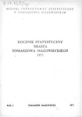 Rocznik Statystyczny Miasta Tomaszowa Mazowieckieg - strona 3