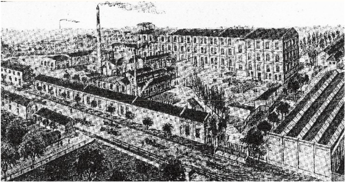 Jaką i do kogo należącą fabrykę przedstawia poniższa rycina?